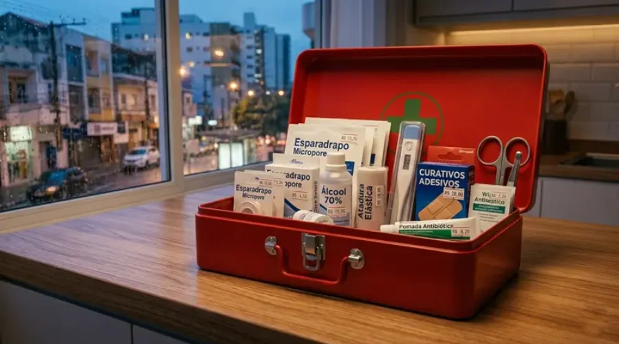 Kit de primeiros socorros em casa: lista completa com preços
